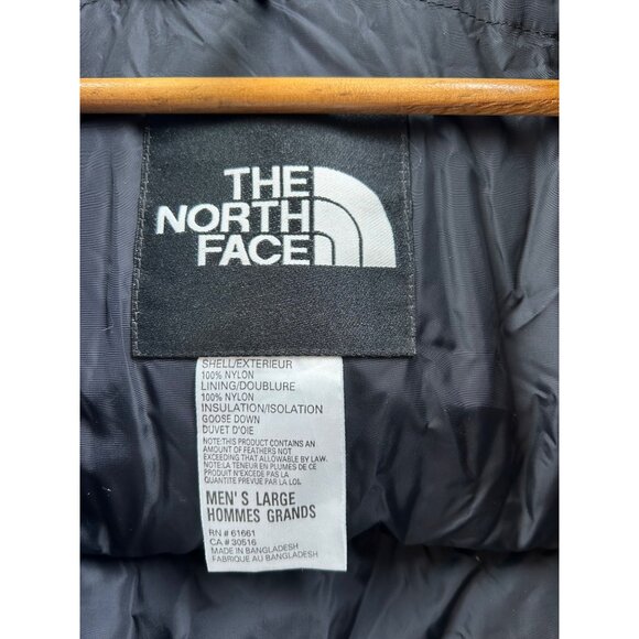 The North Face Men's Ripstop 700 Fill Down Puffer Vest With Hood Blue & Black - Picture 6 of 10